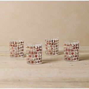 John Derian for Target NIB Cocktail Glasses 2025 Holiday‎ Set Includes 4 Cookies
